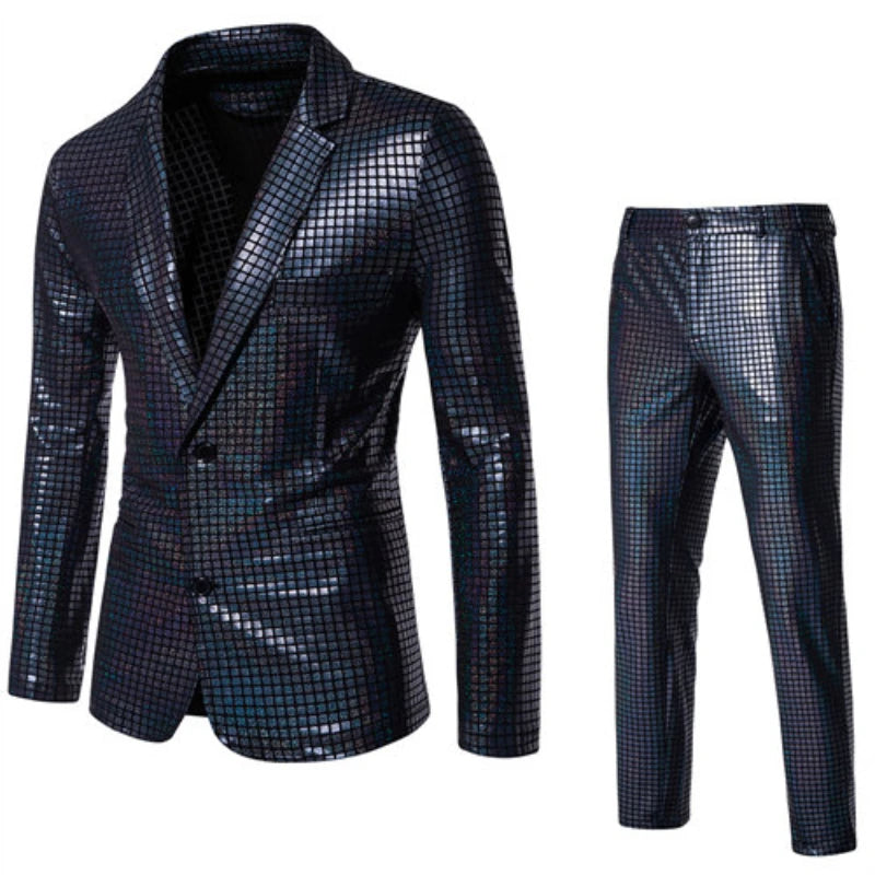 Men's Disco Suit | Metallic Shine