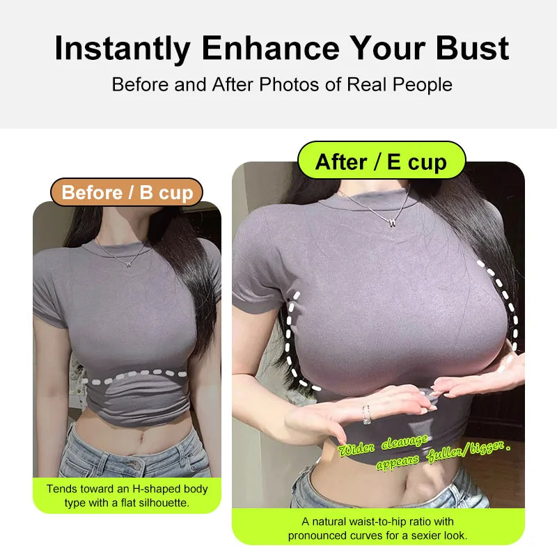 Silicone Breast Forms | 2-in-1 Lace Bra | B-E Cup