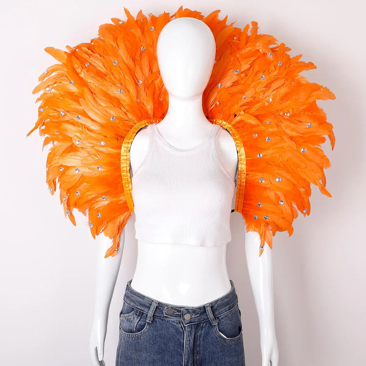 Oversized Feather Shoulder Wrap | Carnival & Stage | 29 Colours