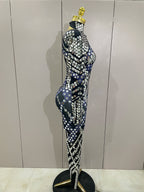 Mirror Sequin Jumpsuit | Full-Length | Stage & Performance