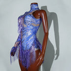 Luxe Rhythm Fringe & Rhinestone Performance Set — Multi‑Color Variants (One Size Fits S–XL)