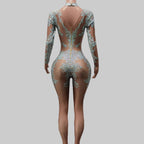 Sparkly Rhinestone Bodysuit - Performance Dancewear