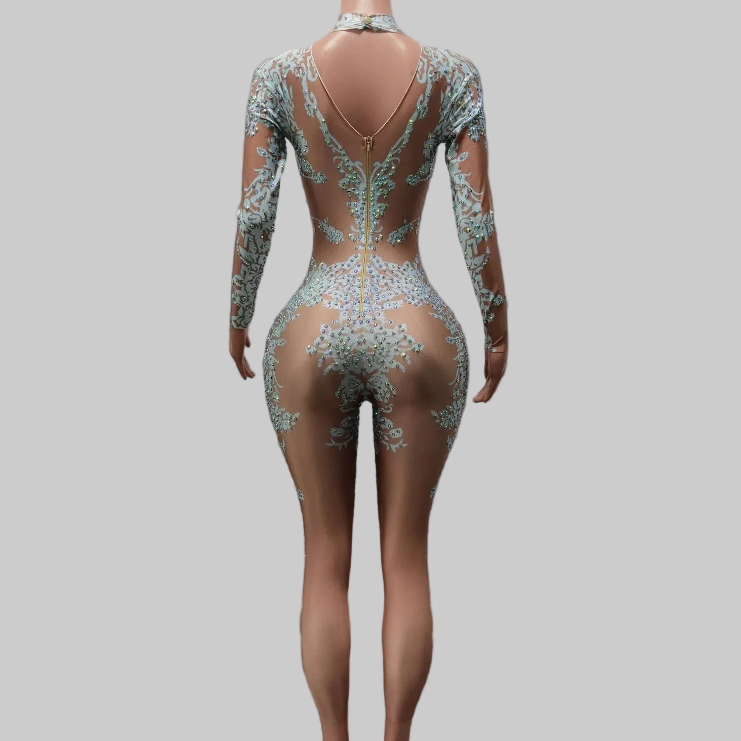 Sparkly Rhinestone Bodysuit - Performance Dancewear