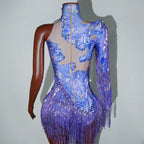 Luxe Rhythm Fringe & Rhinestone Performance Set — Multi‑Color Variants (One Size Fits S–XL)