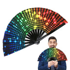 Rainbow Folding Hand Fan | Dance & Performance