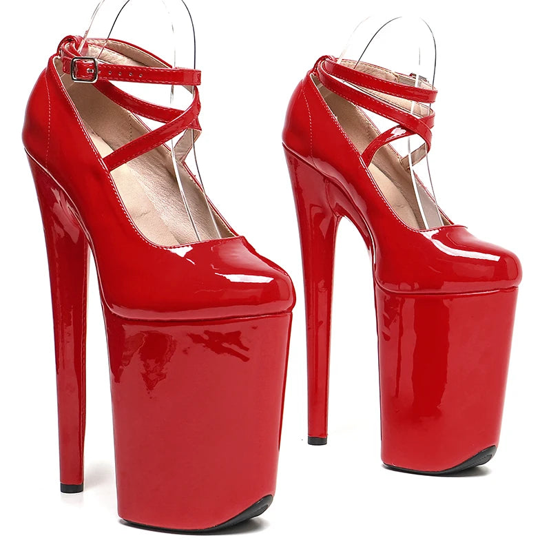9-Inch Gradient Platform Heels | Ankle Strap