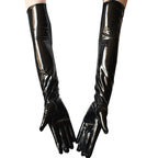 Glossy Opera Gloves | 53 cm