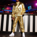 Men's Metallic Tracksuit Set | Zip Jacket & Pants | Stage