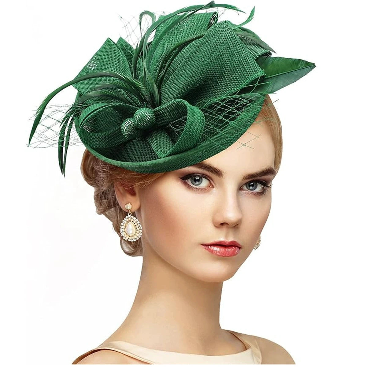 Floral Sinamay Fascinator Hat | Bridal & Race Day | 14 Colors