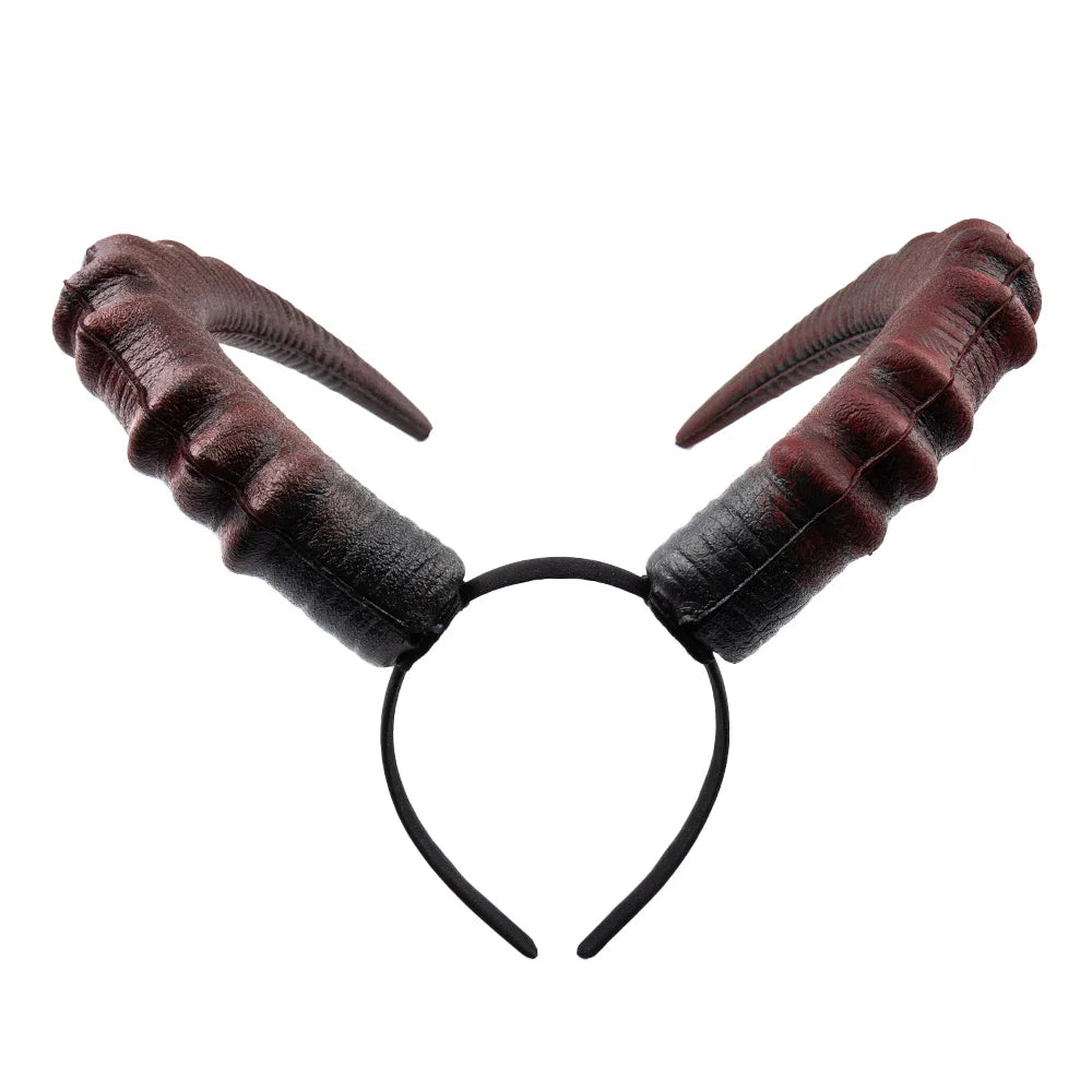 Demon Horn Headband | Faux Leather | Gothic & Halloween