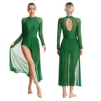 Lyrical Dance Dress | Flowing Split Mesh