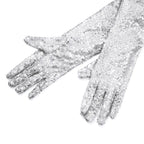 Starlight Sequin Elbow-Length Opera Gloves