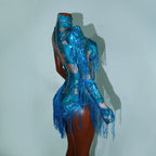 Luxe Rhythm Fringe & Rhinestone Performance Set — Multi‑Color Variants (One Size Fits S–XL)