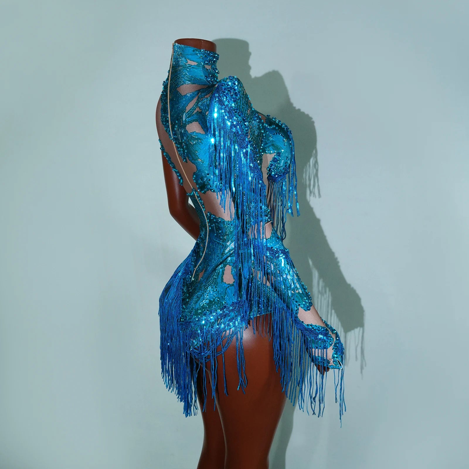 Luxe Rhythm Fringe & Rhinestone Performance Set — Multi‑Color Variants (One Size Fits S–XL)