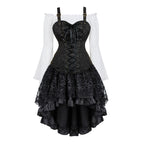 Steampunk Corset Dress | 3-Piece Set | 9 Colors | S-XXXL