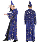 Starry Wizard Robe | Pointed Hat Costume Set