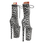 9-Inch Leopard Print Ankle Boots - High Heel Performance Boots