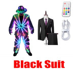 Men's Full-Colour RGB LED Suit | DJ & Stage Performer Costume | Black & White