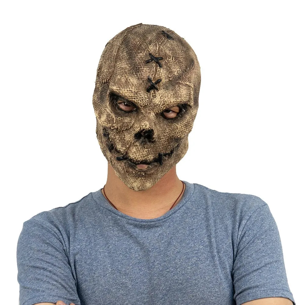 Stitched Skull Mask | Horror Detail