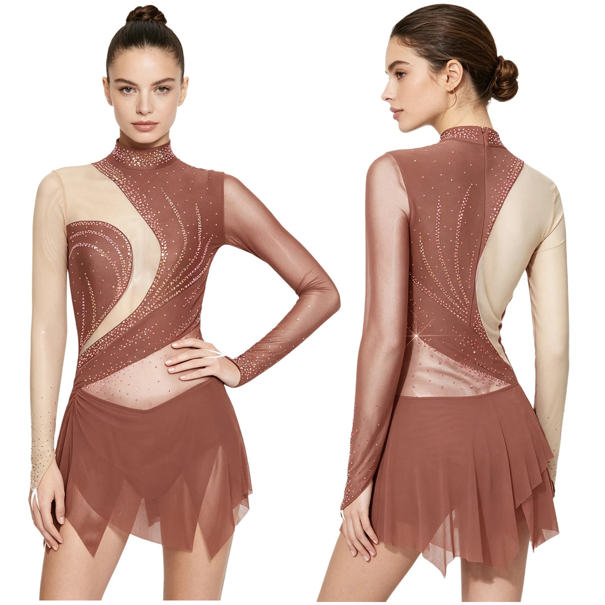 Starlight Rhinestone Dance Leotard Dress