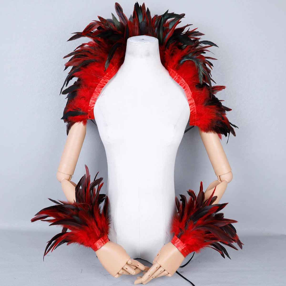 Feather Shoulder Wrap & Epaulettes | Showgirl, Drag & Festival | 28 Colours