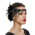 1920s Flapper Headband | Feather Detail