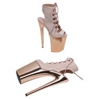 9-Inch Patent Ankle Boots - High Heel Performance Boots