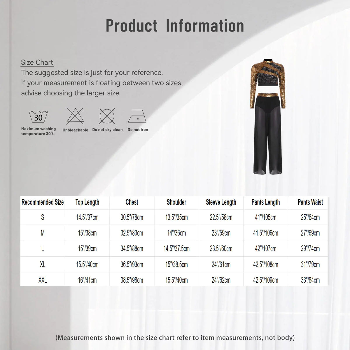 Lyrical Dance Set | Sequin Split Pants