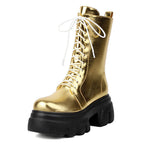 Platform Ankle Boots | Lace-Up | 7.5cm