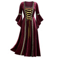 Medieval Lace-Up Gown | Long Sleeve | Floor-Length