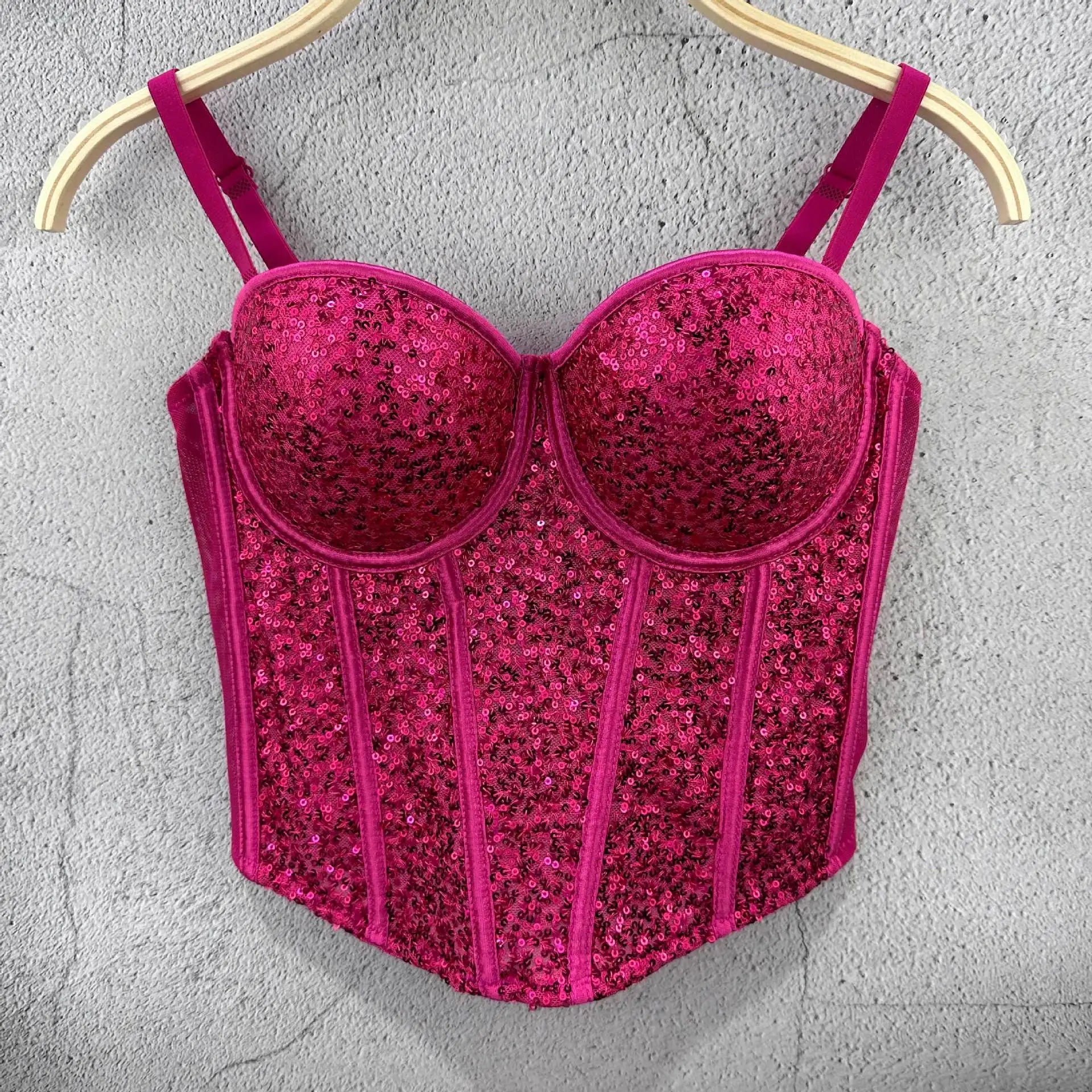 Sequin Bustier | Bling Corset Top | Stage & Party