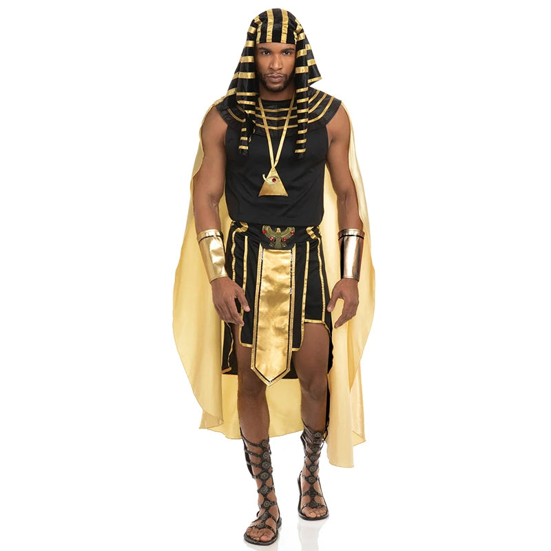 Men's Egyptian Costume | Seven-Piece Pharaoh Set