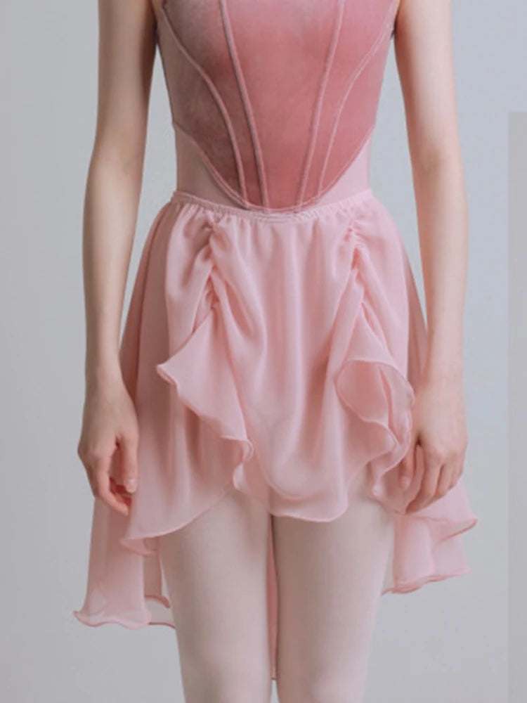 Chiffon Ballet Wrap Skirt | Lace-Up | One Size