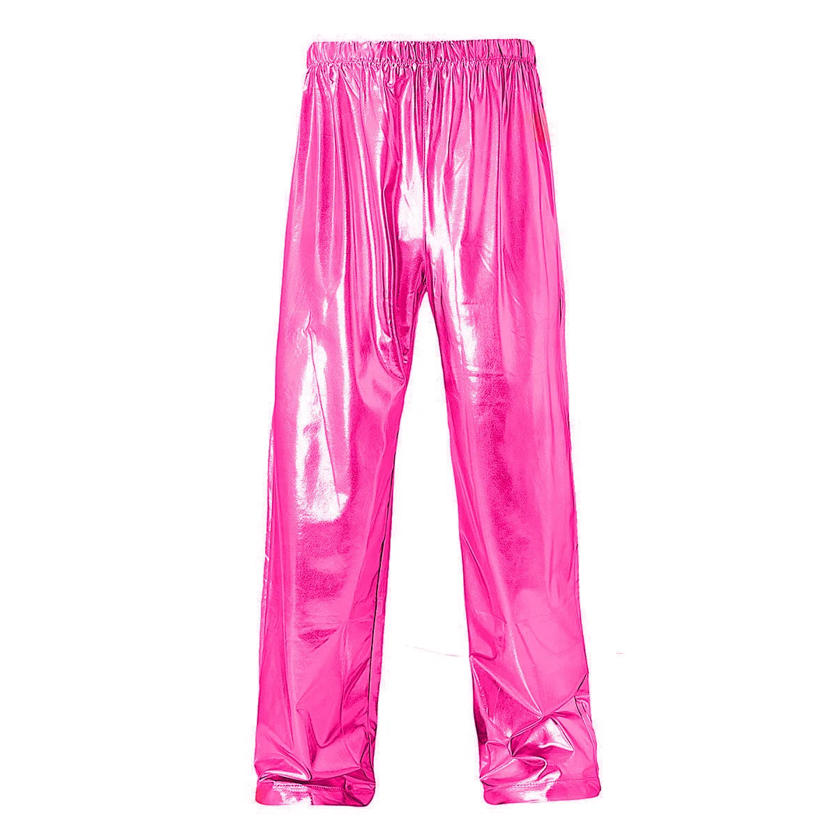 Men's Metallic Dance Pants | Wide Leg & Elastic Waist | Stage Performance