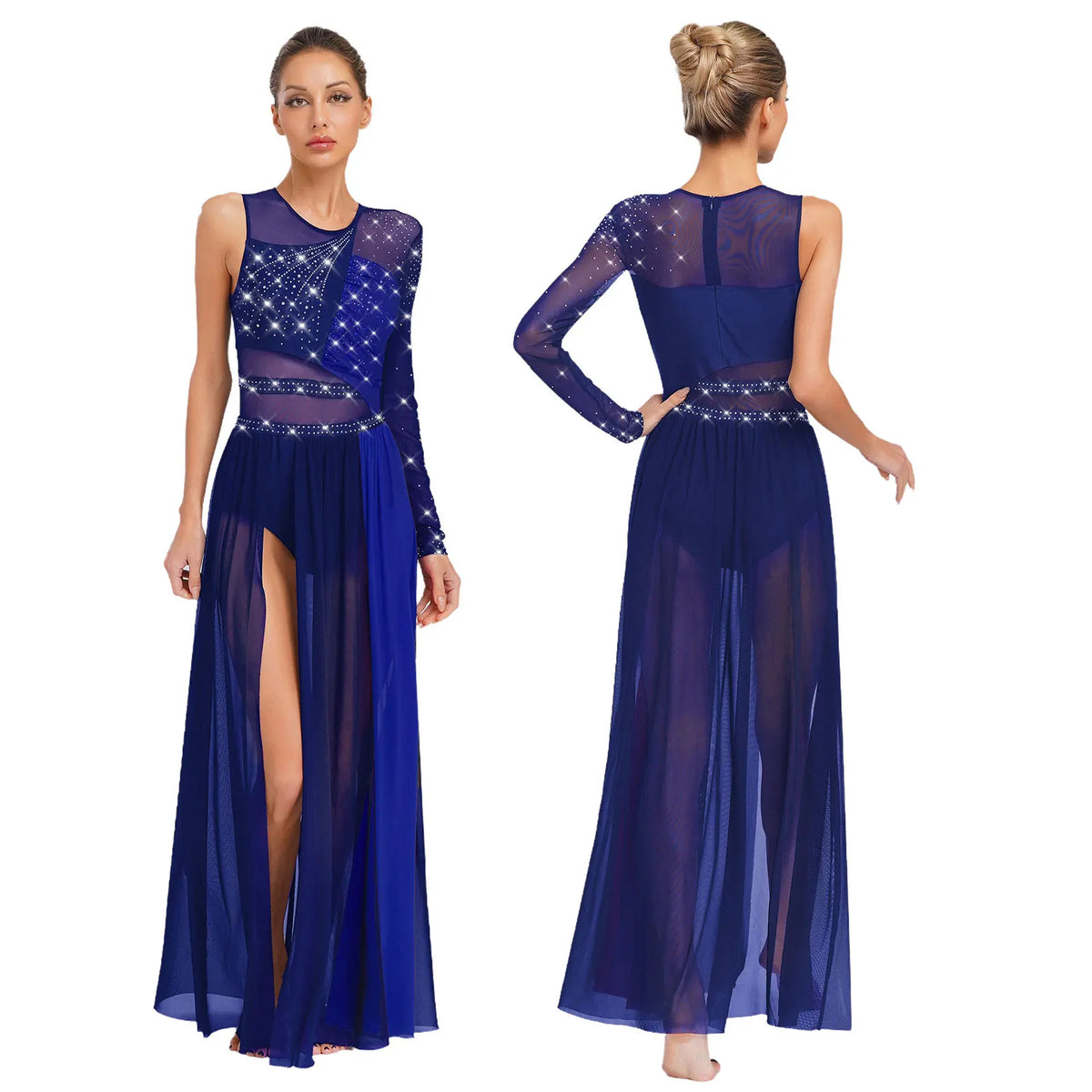 Lyrical Dance Dress | Rhinestone Color Block