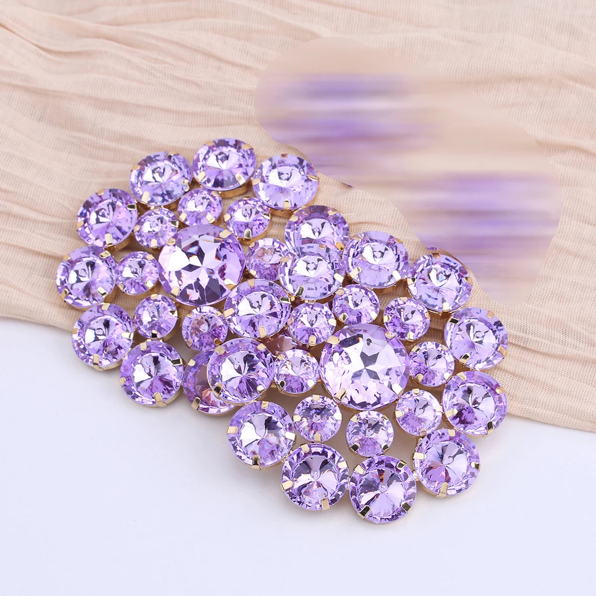 Rhinestone Drop Earrings | Round Sparkle | Clip or Pin
