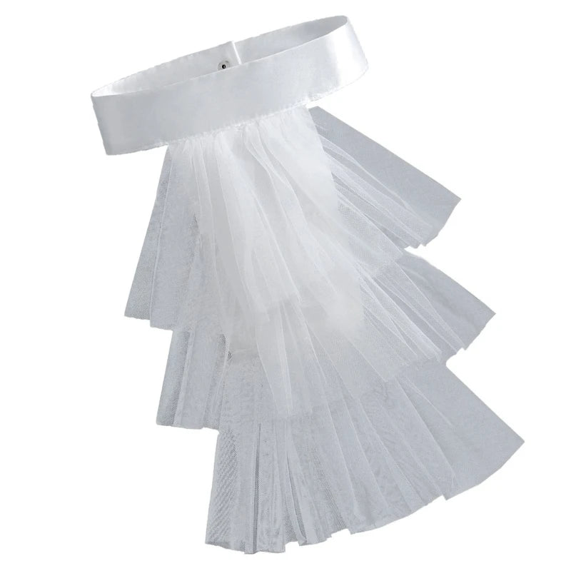 Victorian Ruffled Jabot Collar | Detachable | 3 Styles