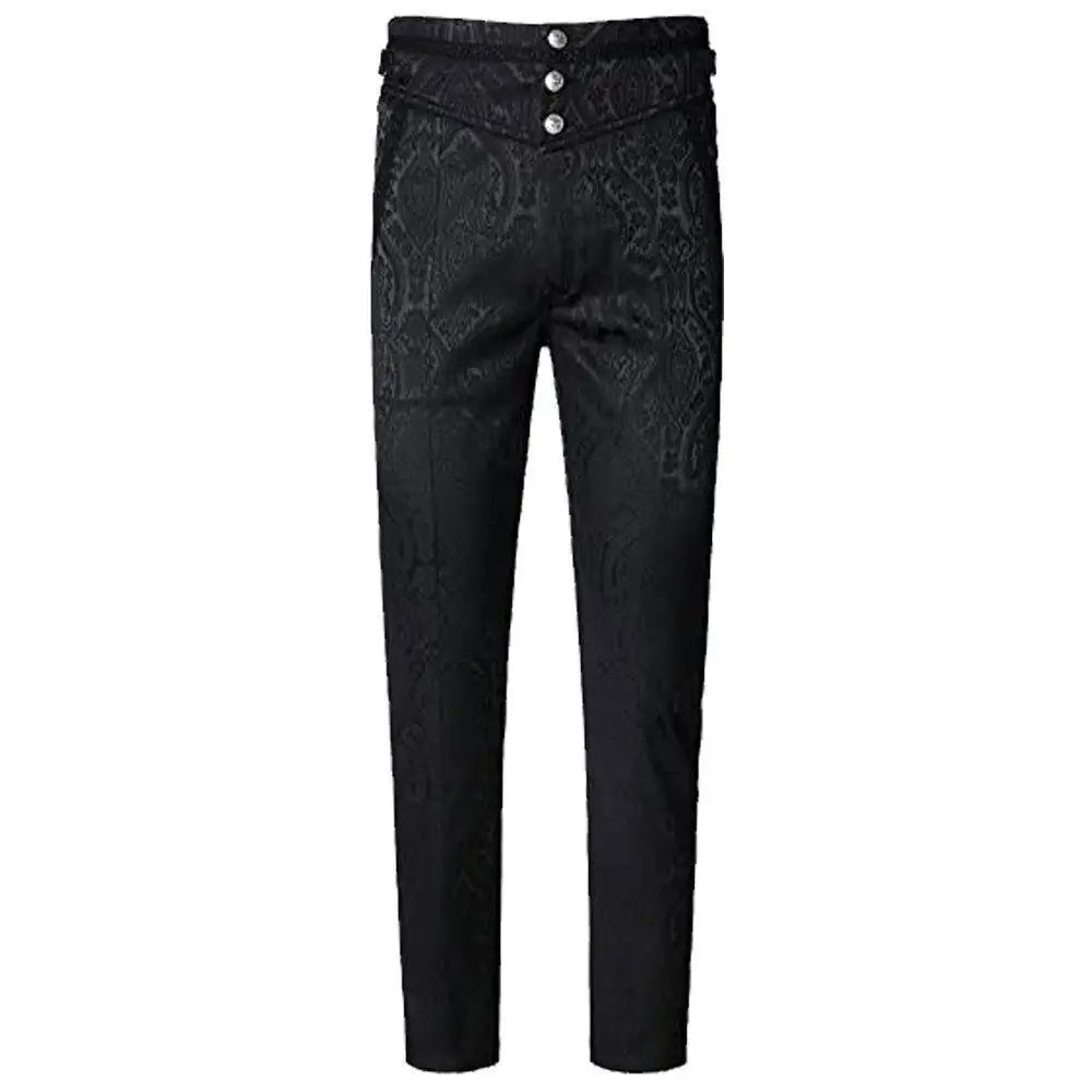 Steampunk Jacquard Slim Trousers | Gothic | Men