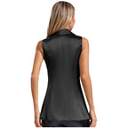 Sequin Contrast Vest | V-Neck Waistcoat | Jazz & Cabaret | Stage Performance