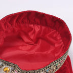 Tudor Costume Hat | Feather Trim