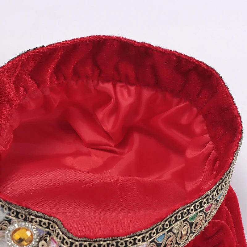 Tudor Costume Hat | Feather Trim