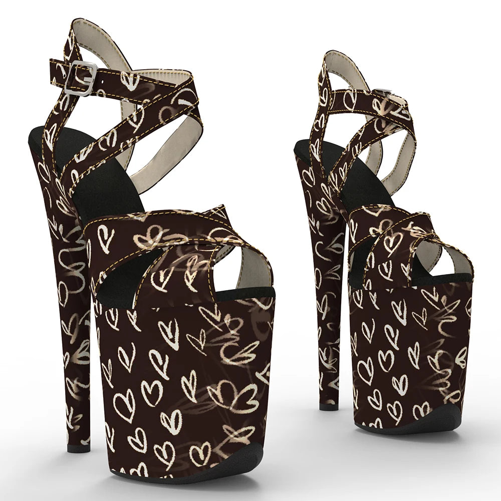 8-Inch Patent Platform Sandals