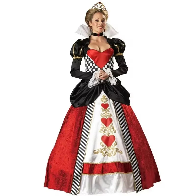 Queen of Hearts Costume | Alice in Wonderland | Royal Cosplay Dress