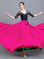 Gradient Color-Block Flamenco Skirt | Big Swing | XS-XL