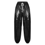 Men's Glossy Pants | Baggy Drawstring Fit