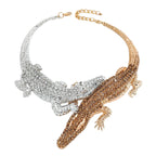 Crocodile Collar Necklace | Sculptural Statement
