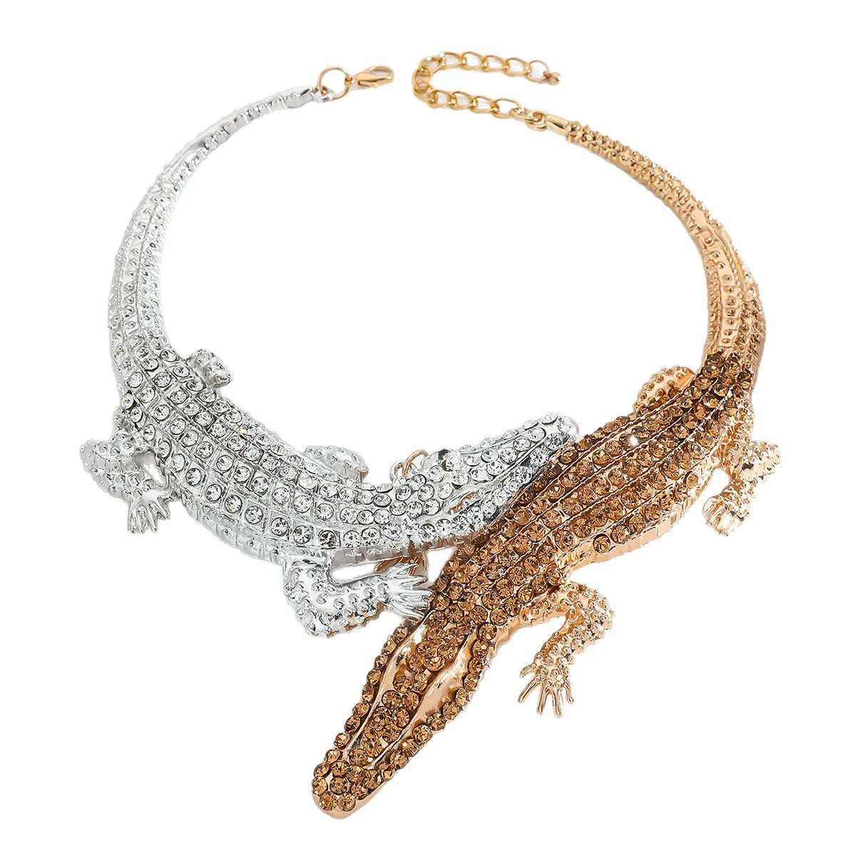 Crocodile Collar Necklace | Sculptural Statement