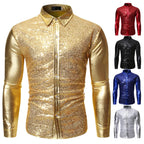 Men's Metallic Shirt | Long-Sleeve Shine