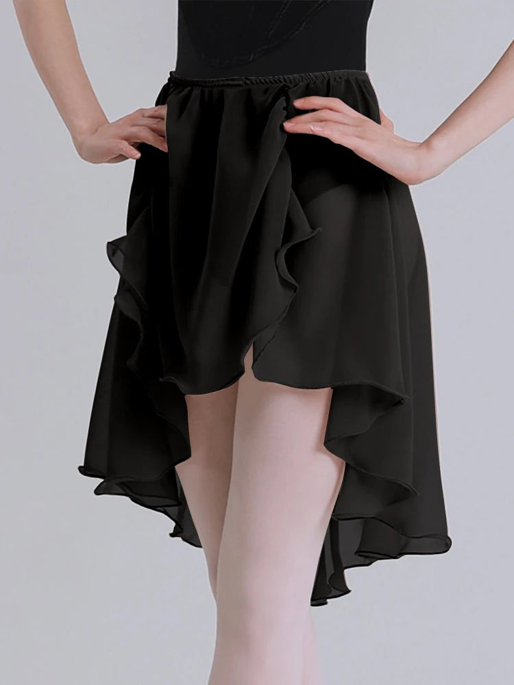 Chiffon Ballet Wrap Skirt | Lace-Up | One Size