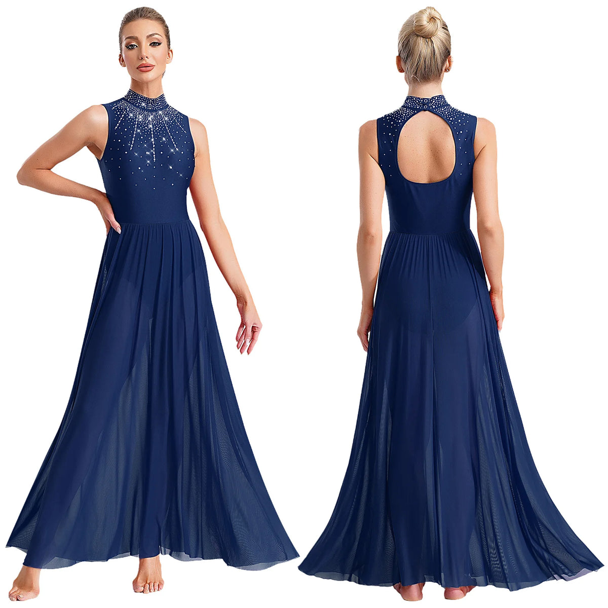 Lyrical Dance Dress | Rhinestone Cutout Back